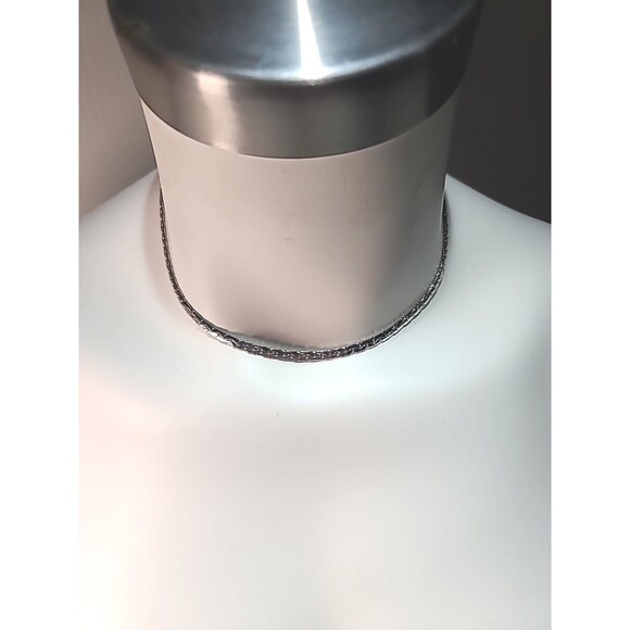 Emmons Vintage Silver Tone 15" Chain, Necklace, Choker Patent #3427691 - Picture 2 of 5